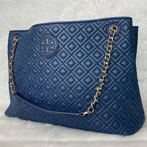 ✨Tory Burch Navy Leather Bag
